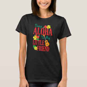 Hawaiian Ukulele Uke sagt Aloha zu meinem kleinen T-Shirt