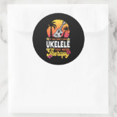 Hawaiian Ukulele Uke, wenn Sie nicht mögen Ukulele Runder Aufkleber (Tasche)