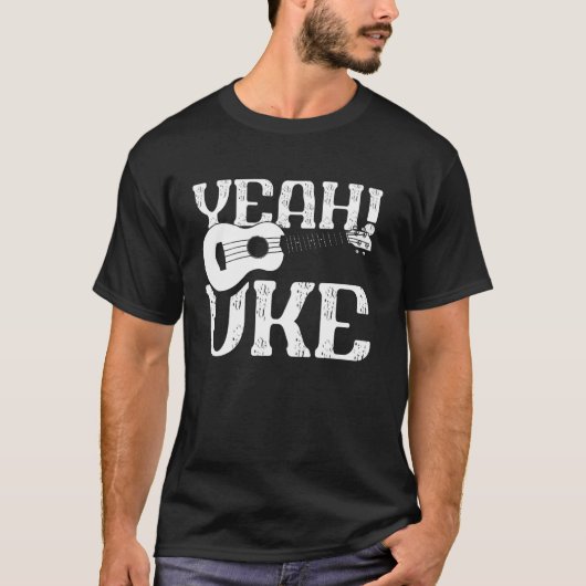 Hawaiian Ukulele Uke Yeah! Uke T-Shirt (Vorderseite)