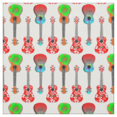Hawaiian Ukuleles Summer Beach Stoff (Muster)