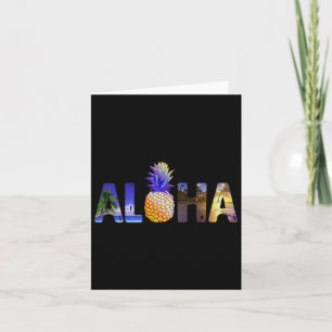 Hawaiian Vacation Ananas Aloha Hawaii Luau Cost Karte