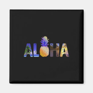 Hawaiian Vacation Ananas Aloha Hawaii Luau Cost Magnet