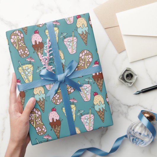 Hawaiian Vibes Wrapping Paper Geschenkpapier (Schenken)