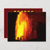 Hawaiian Volcano Lava Einladung (Vorne/Hinten)