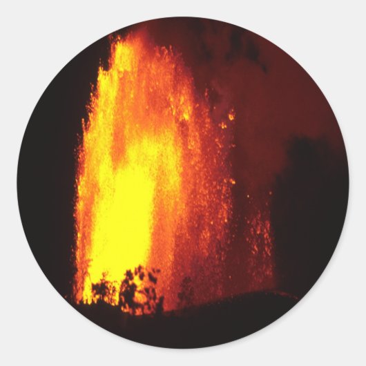 Hawaiian Volcano Lava Sticker (Vorderseite)