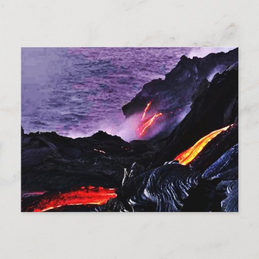 Hawaiian Volcano Postcard Postkarte (Vorderseite)