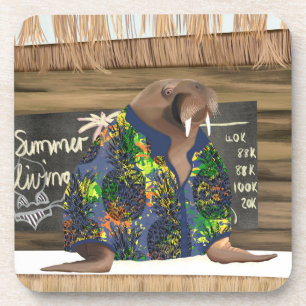 Hawaiian Walrus Marine Life Getränkeuntersetzer