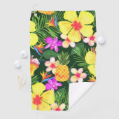 Hawaiian Watercolor Golf Towel Golfhandtuch (Insitu)