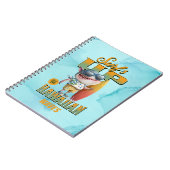 Hawaiian Waves Surf's Up Pidgin Slang Shark Notizblock (Linke Seite)