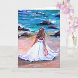 Hawaiian Wedding Aloha Grußkarte Karte