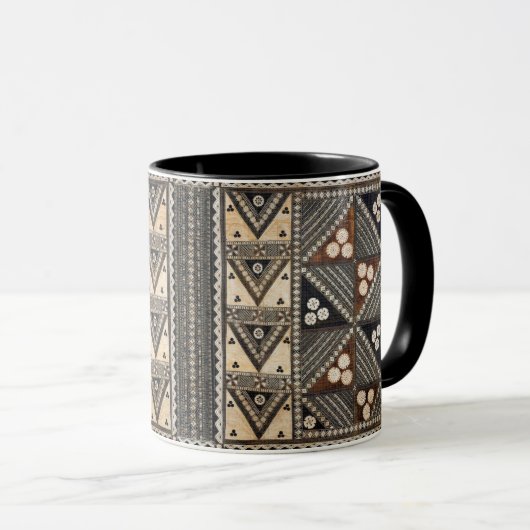 Hawaiian Wedding Tapa Cloth Tasse (VorderseiteRechts)