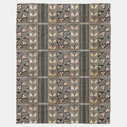 Hawaiian Wedding Tapa Pattern Fleecedecke (Vorderseite)