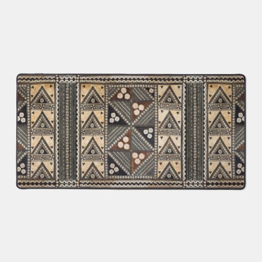 Hawaiian Wedding Tapa Pattern Schreibtischunterlage (Vorderseite)