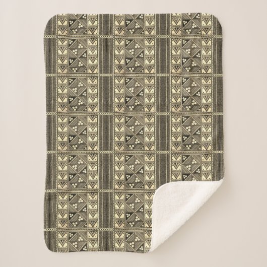 Hawaiian Wedding Tapa Pattern Sherpadecke (Vorderseite)