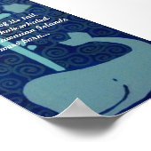 Hawaiian Whale Poster (Ecke)