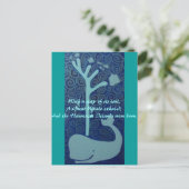 Hawaiian Whale Postkarte (Stehend Vorderseite)