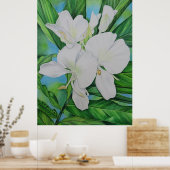 Hawaiian White Ginger Poster (Küche)