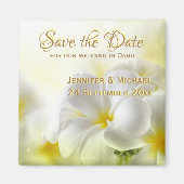 Hawaiian White Plumeria Magnet (Vorne)