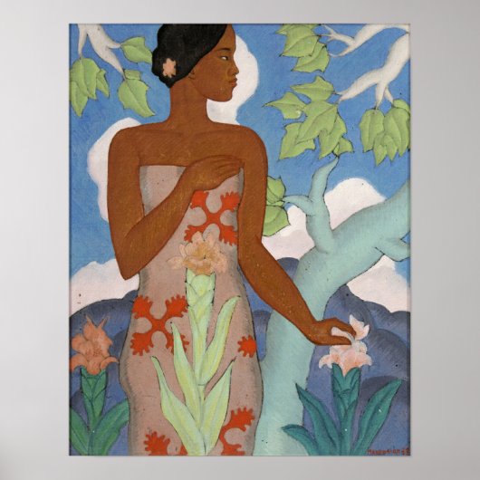 Hawaiian Woman - Arman Manookian Poster (Vorne)