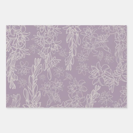 Hawaiian Wrapping Paper Set - 3 Blätter (Vorderseite 3)