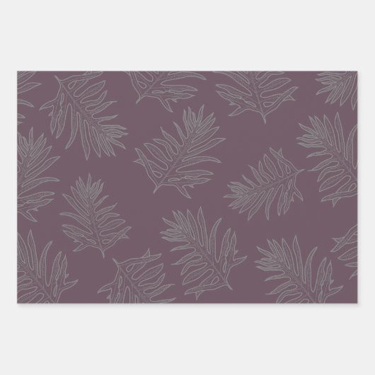 Hawaiian Wrapping Paper Set - 3 Blätter (Vorderseite)