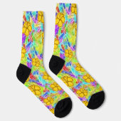 Hawaiian Yellow Flowers Socken (Rechts)