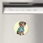 Hawaiian Yorkie Magnet (In Situ (Geschirrspüler))