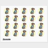 Hawaiian Yorkie Sticker (Blatt)