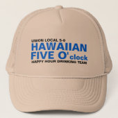 HAWAIIANER FÜNF Uhr Truckerkappe (Vorderseite)