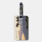 Hawaiianer träumt Gepäckanhänger (Rückseite vertikal)