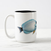 Hawaiianer verdeckter Angelfish, Genicanthus Zweifarbige Tasse (Links)