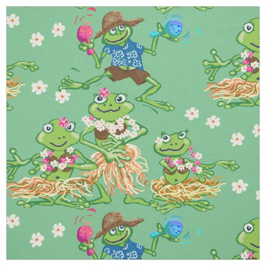 Hawaiianfrösche Shirt Stoff (Muster)