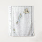 Hawaiianinseln — nautische Übersicht 1904 Wandteppich (Vorderseite)