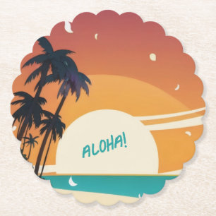 Hawaiianisch/Aloha/Tropisch/Strand Untersetzer