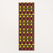 Hawaiianisch-rote Dreiecke Yogamatte (Vorderseite)