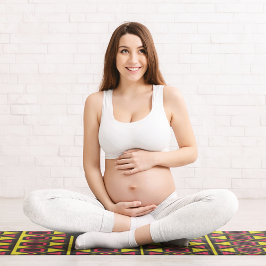 Hawaiianisch-rote Dreiecke Yogamatte