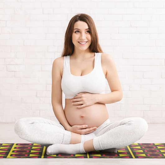 Hawaiianisch-rote Dreiecke Yogamatte