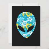 Hawaiianische Alien Head - Funny Alien Feiertagskarte (Vorderseite)