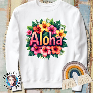 Hawaiianische Aloha-Blume Sweatshirt