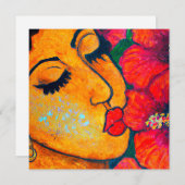 Hawaiianische Aloha-Kundenkarte leer (Vorne/Hinten)