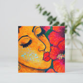 Hawaiianische Aloha-Kundenkarte leer (Stehend Vorderseite)