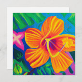 Hawaiianische Aloha-Kundenkarte leer (Vorne/Hinten)