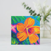 Hawaiianische Aloha-Kundenkarte leer (Stehend Vorderseite)