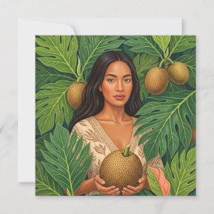 Hawaiianische Aloha-Kunstkarte mit leerer Rückseit