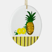 Hawaiianische Ananas Keramikornament (Rechts)