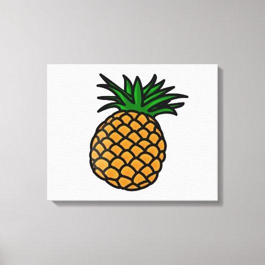 Hawaiianische Ananas Leinwanddruck (Vorderseite)