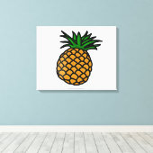 Hawaiianische Ananas Leinwanddruck (Insitu (Holzboden))