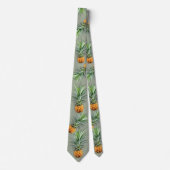 Hawaiianische Ananas Sage Green Krawatte (Vorderseite)