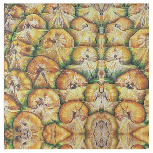 Hawaiianische Ananas Stoff (Nahaufnahme)