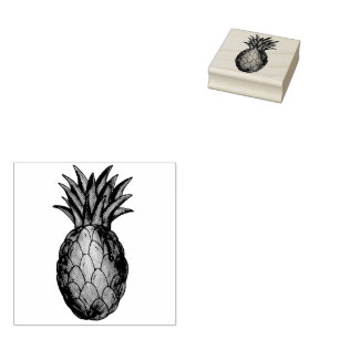 Hawaiianische Ananas Tropical Island Fruit Hawaii Gummistempel